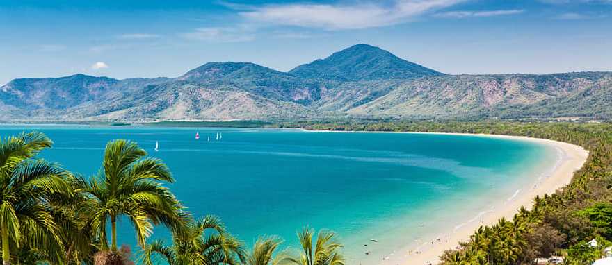 Four Mile Beach in Port Douglas, Australia Four Mile Beach in Port Douglas, Queensland, Australia