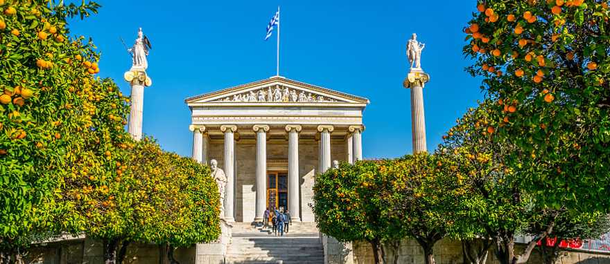 The modern academy of Athens in Greece The modern academy of Athens in Greece