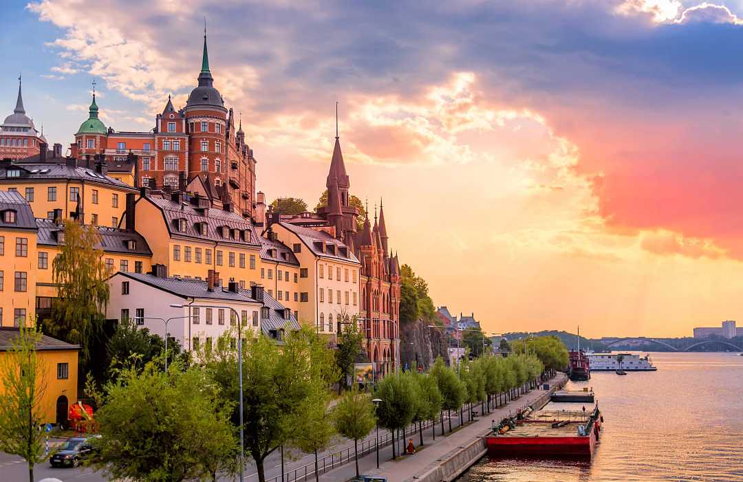 Fjallgatan street in Stockholm, Sweden Fjallgatan street in Stockholm, Sweden
