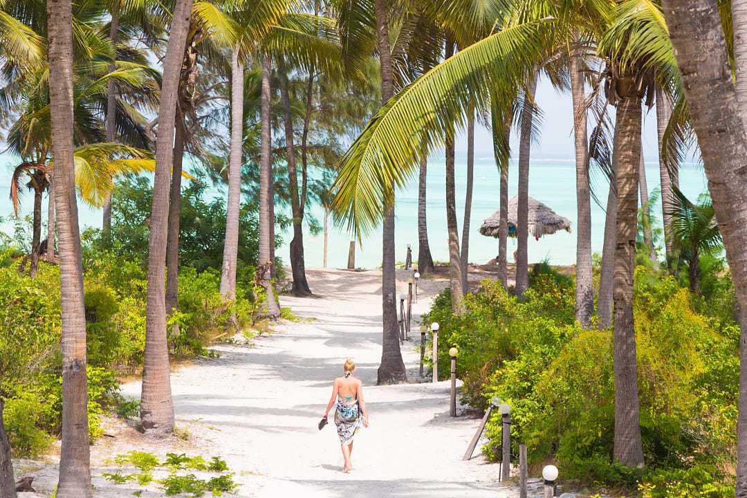 Paje Beach in Zanzibar, Tanzania