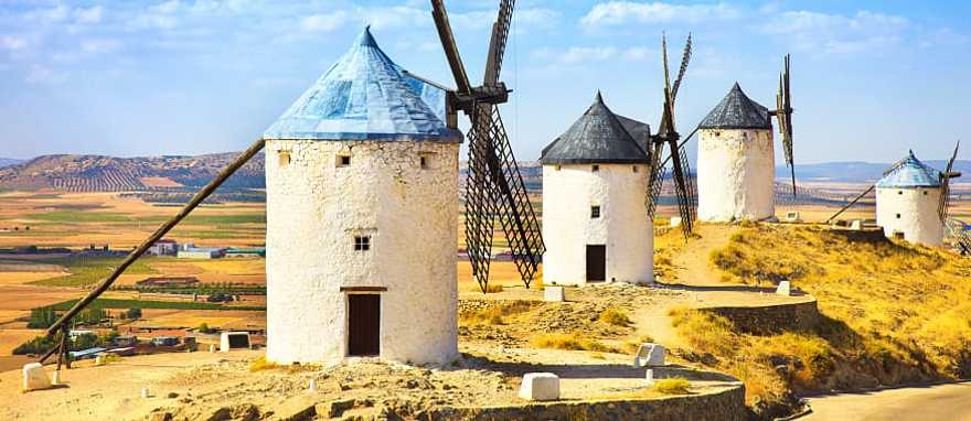 Castile La Mancha windmills of Cervantes Don Quixote in Consuegra, Spain. Castile La Mancha windmills of Cervantes Don Quixote in Consuegra, Spain.