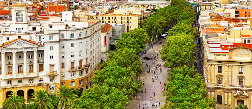 An aerial view of Barcelona City in Spain. An aerial view of Barcelona City in Spain.