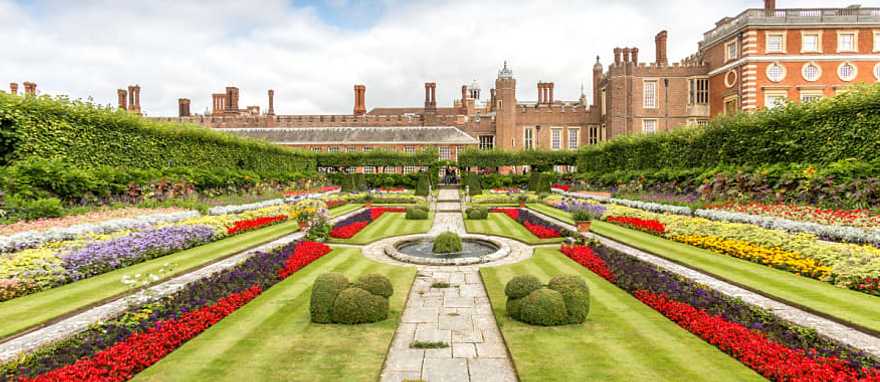 Hampton Court Palace. Photo courtesy of Historic Royal Palaces Hampton Court Palace in England. Photo courtesy of Historic Royal Palaces
