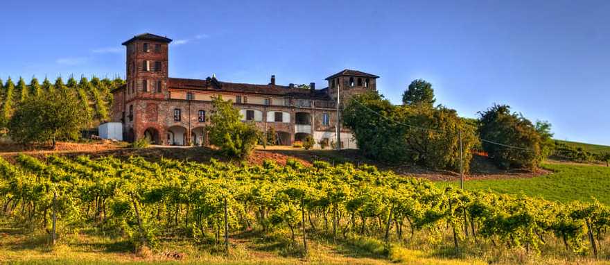 A villa and vineyard in Piedmont, Northern Italy A villa and vineyard in Piedmont, Northern Italy