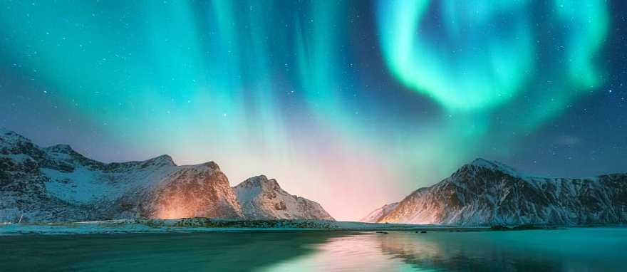 Beautiful Aurora borealis in Norway Beautiful Aurora borealis in Norway