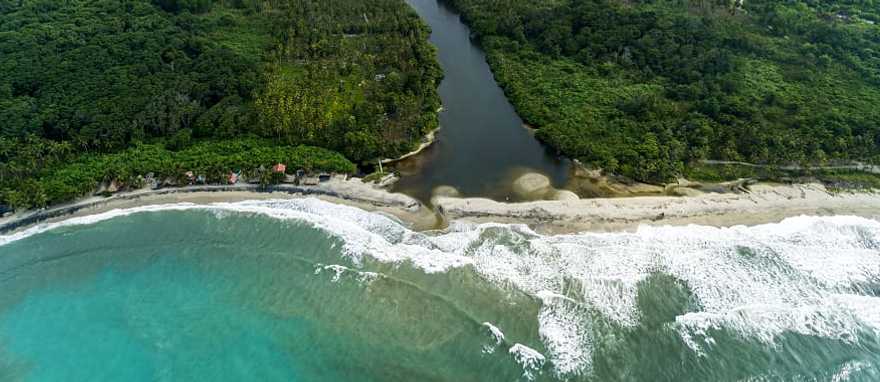 Secluded beach in Tayrona National Park, Colombia. Secluded beach in Tayrona National Park, Colombia.