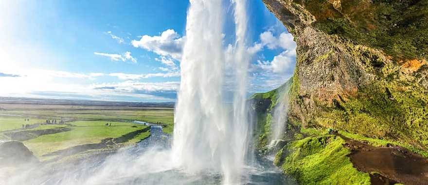 Seljalandsfoss waterfalls in South Coast of Iceland. Seljalandsfoss waterfalls in South Coast of Iceland.