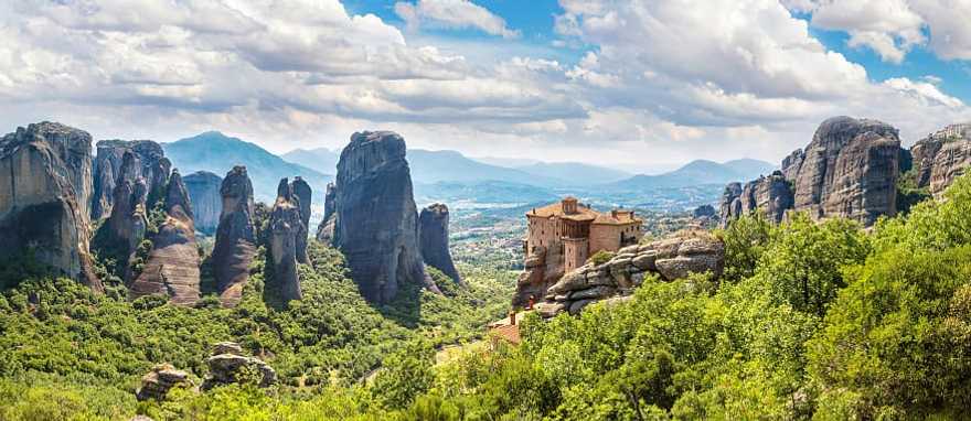 The medieval monasteries of Meteora. The medieval monasteries of Meteora.