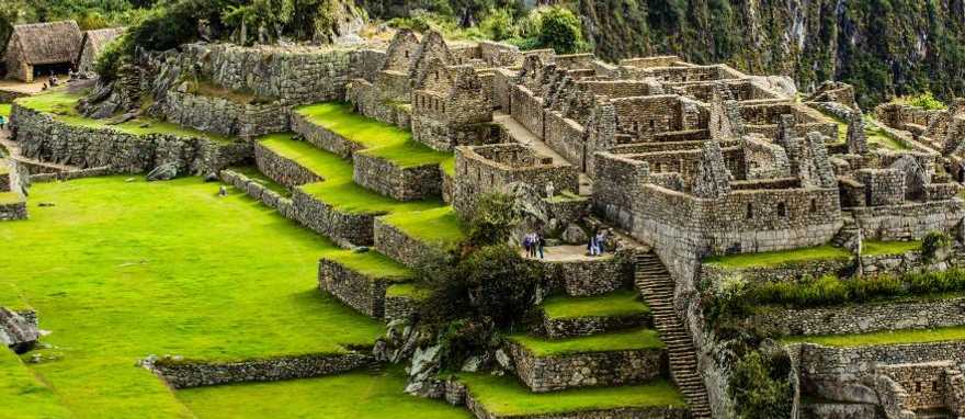 View of the ancient city of Machu Picchu in Peru View of the ancient city of Machu Picchu in Peru