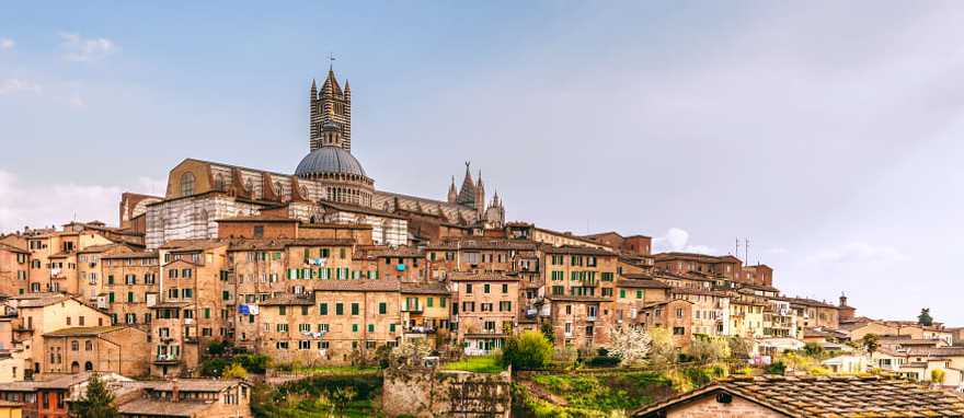 Impressive panoramic view of the city of Siena Impressive panoramic view of the city of Siena
