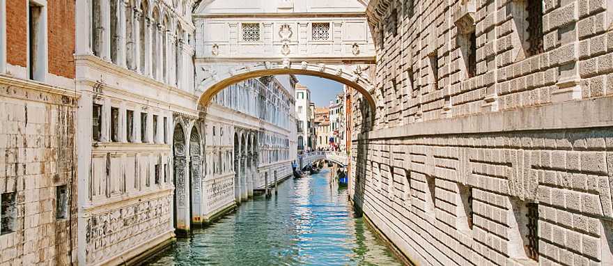 View of the famous Bridge of Sighs in Venice, Italy View of the famous Bridge of Sighs in Venice, Italy