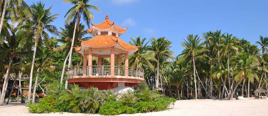 Pagoda at beach in Hainan Island, China Pagoda at beach in Hainan Island, China