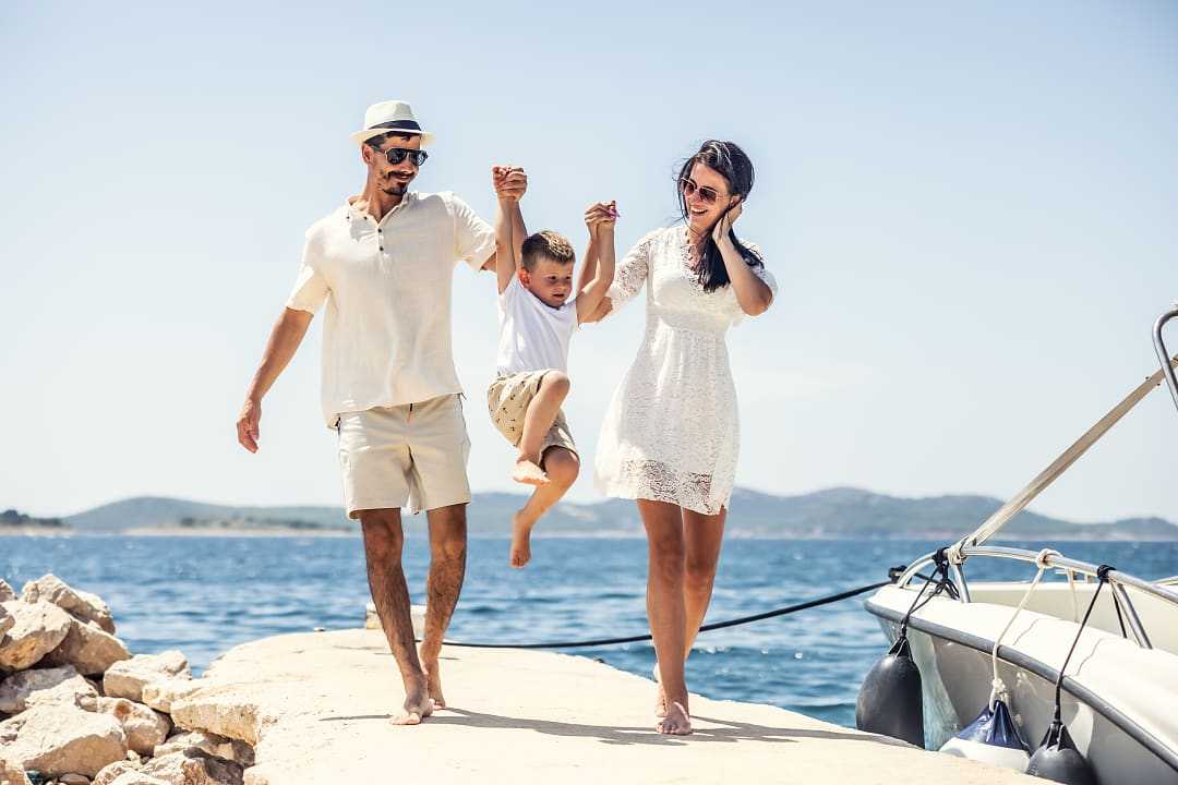 Family on Vacation, Croatia. 