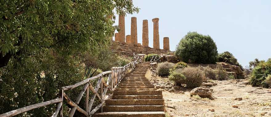 Temple of Juno in Sicily, Italy. Temple of Juno in Sicily, Italy.