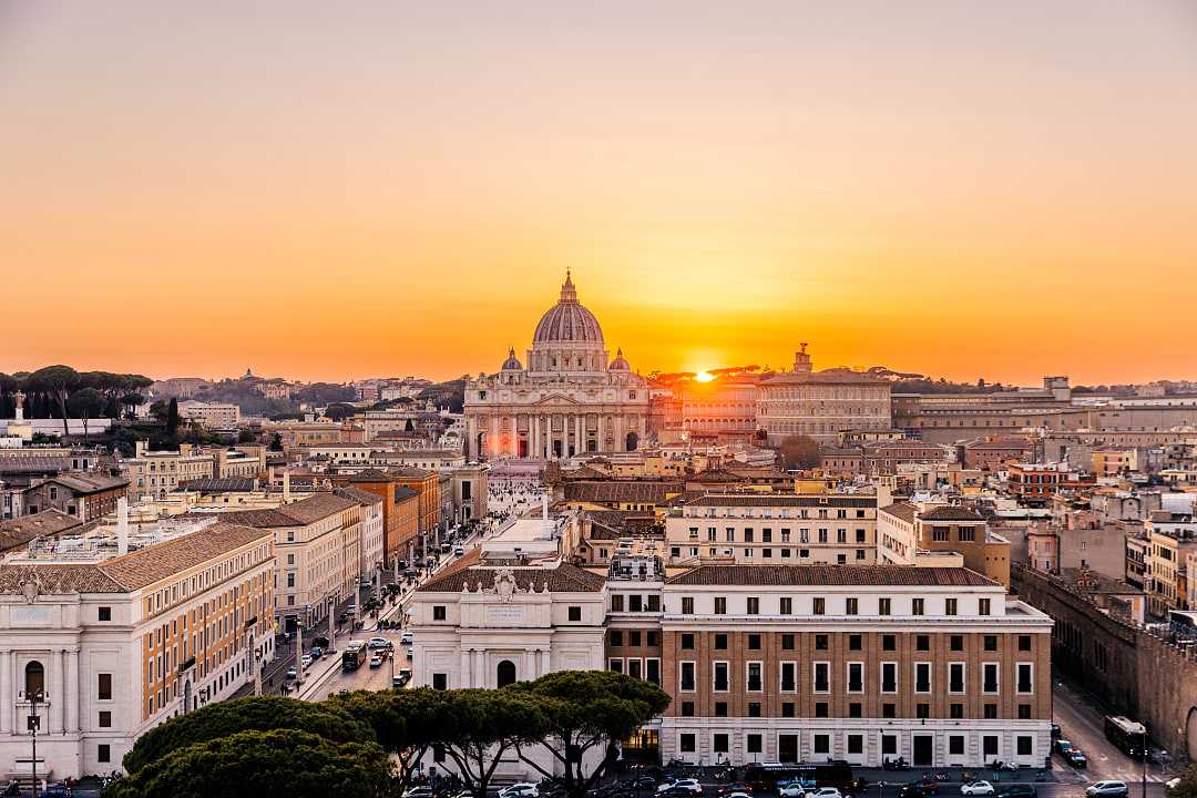 St. Peter's Basilica in Rome, Italy.