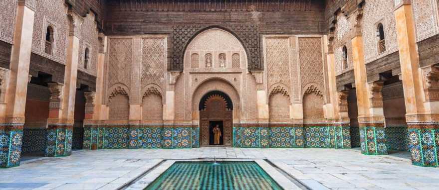 Ben Yusef Madrasa in Marrakesh, Morocco Ben Yusef Madrasa in Marrakesh, Morocco