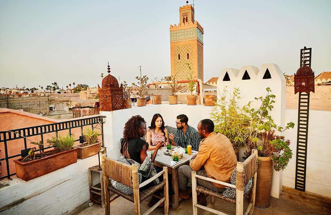 Friends in Marrakech, Morocco Friends in Marrakech, Morocco