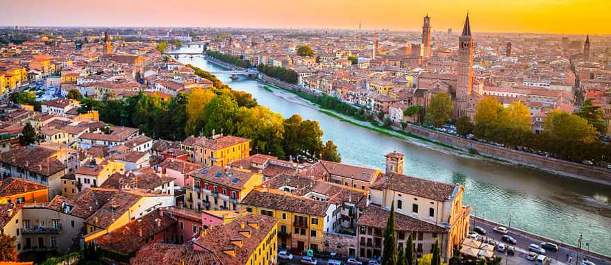 Panoramic cityscape of Verona, Italy Panoramic cityscape of Verona, Italy
