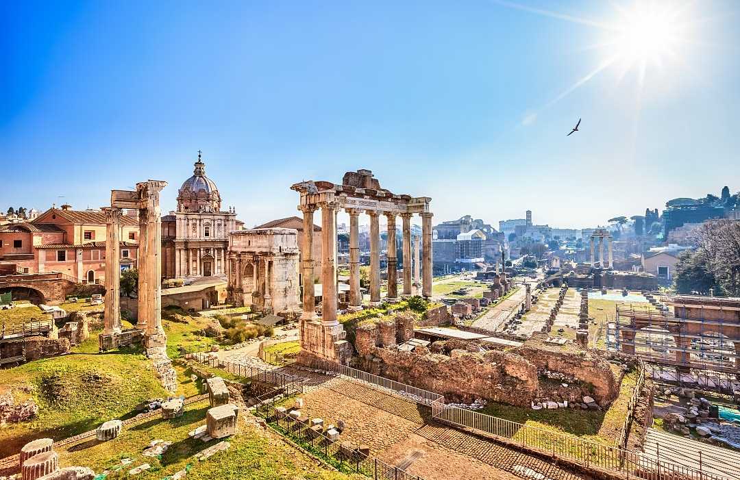 The Roman Forum in Rome, Italy The Roman Forum in Rome, Italy