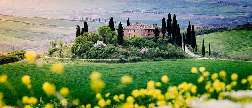Beautiful sunset in the heart of Italy, Tuscany Beautiful sunset in the heart of Italy, Tuscany