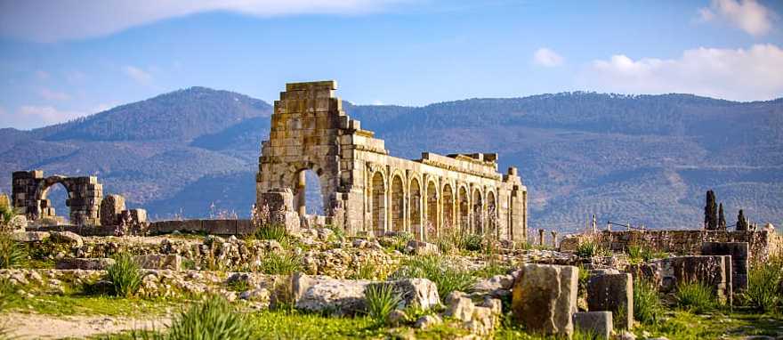 Ruins of an ancient Roman city in Volubilis, Morocco Ruins of an ancient Roman city in Volubilis, Morocco