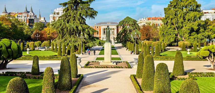 The Parterre garden in the Buen Retiro Park Madrid, Spain. The Parterre garden in the Buen Retiro Park Madrid, Spain.