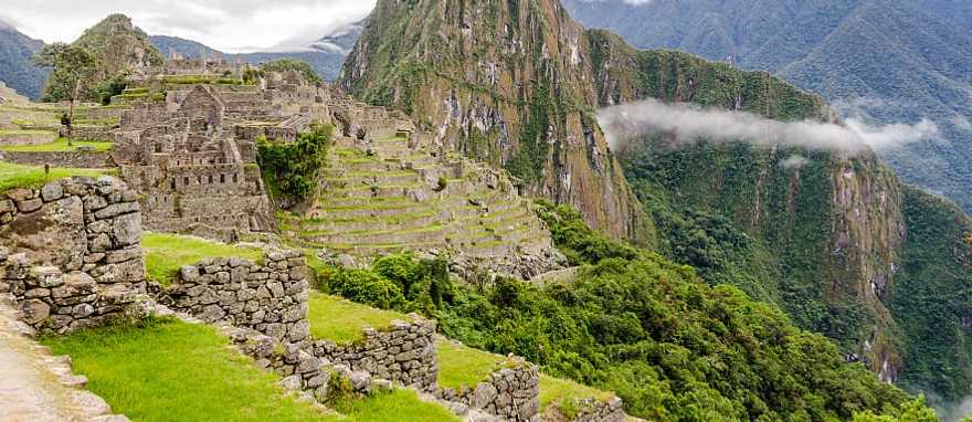 The great Inca city of Machu Picchu in Peru The great Inca city of Machu Picchu in Peru