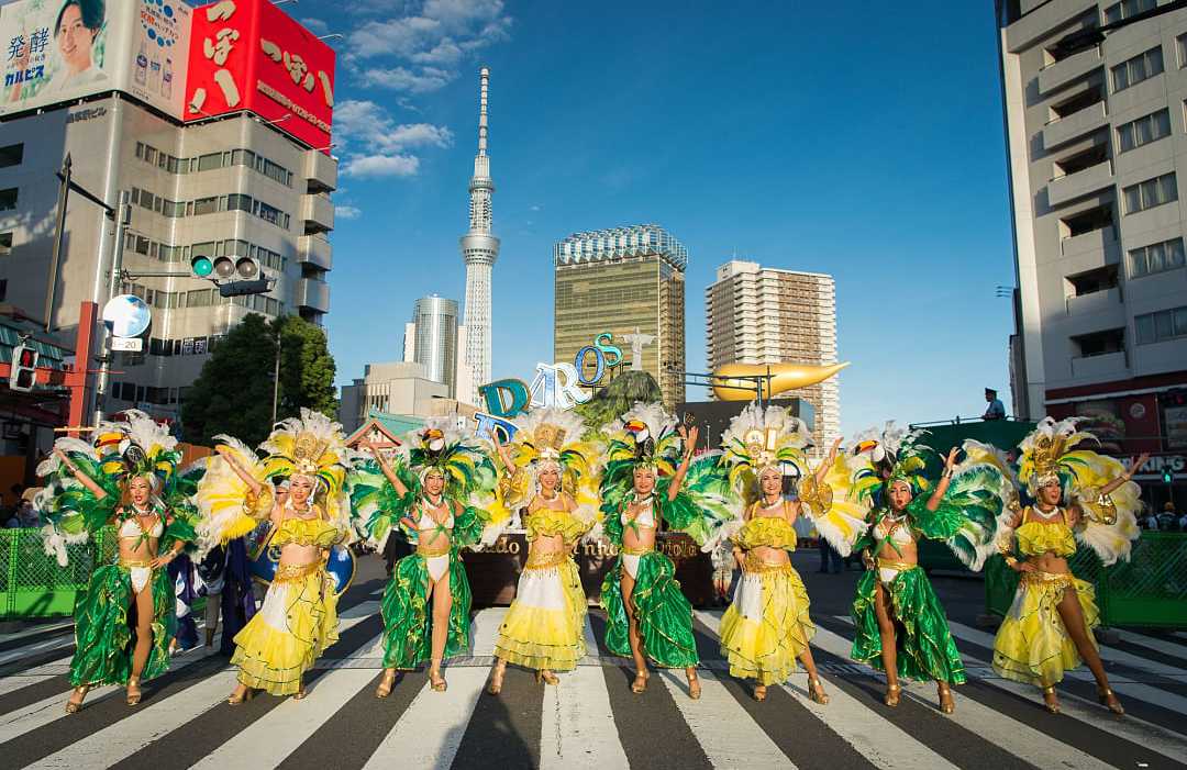 Asakusa Samba Carnival in Tokyo, Japan. Photo courtesy of Asakusa Samba Carnival Secretariat a Samba Carnival in Tokyo, Japan