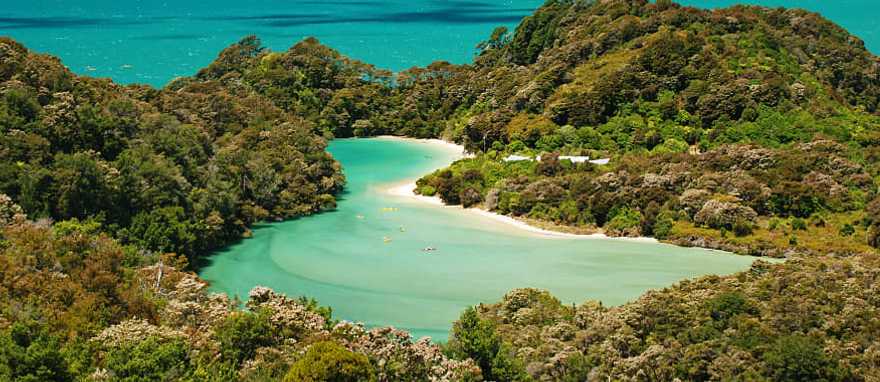 Frenchman Bay Lagoon at Abel Tasman National Park Frenchman Bay Lagoon at Abel Tasman National Park
