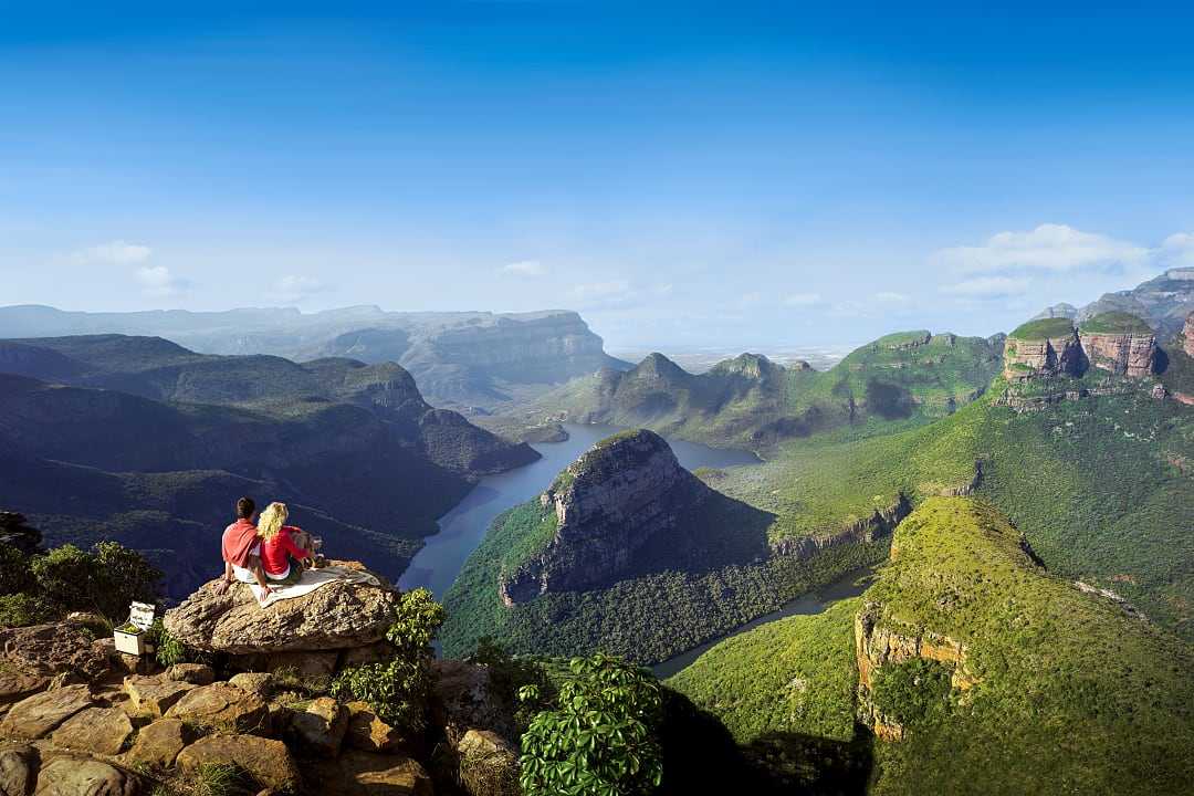 Couple at Blyde River Canyon in South Africa